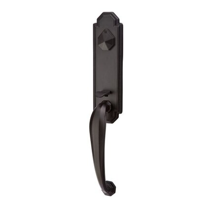 Emtek Flat Black Handleset F133330CRFBLH234 F133330CRFBLH234